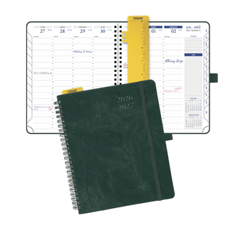 POPRUN 2026-2027 Academic Planner Black Green
