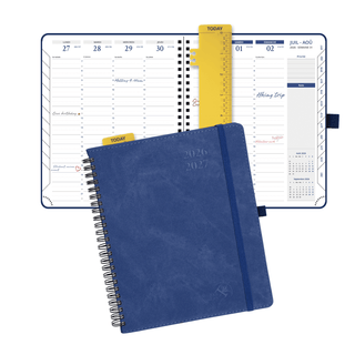POPRUN 2026-2027 Academic Planner Indigo Blue