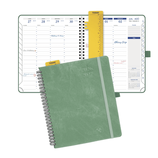 POPRUN 2026-2027 Academic Planner Midnight Green