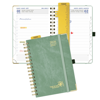 POPRUN 2026-2027 Academic Planner Midnight Green