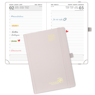 POPRUN 2026-2027 Academic Planner Light Pink