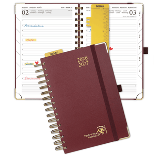 POPRUN 2026-2027 Academic Planner Burgundy