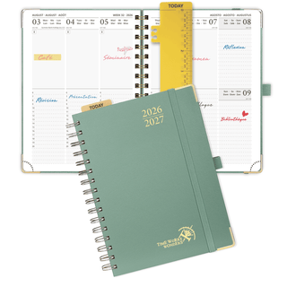 POPRUN 2026-2027 Academic Planner Midnight Green