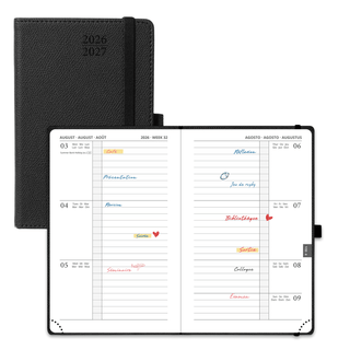 POPRUN 2026-2027 Academic Planner Black