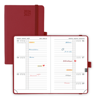 POPRUN 2026-2027 Academic Planner Burgundy