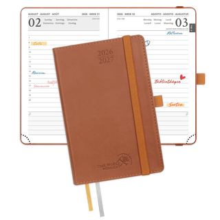 POPRUN 2026-2027 Academic Planner Brown