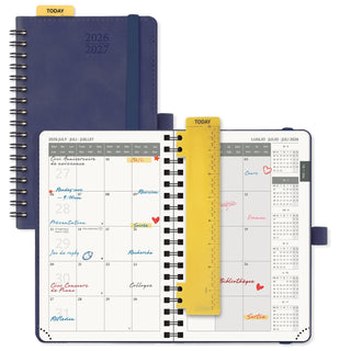 POPRUN 2026-2027 Academic Planner Navy Blue