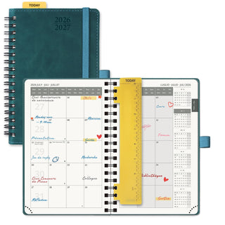 POPRUN 2026-2027 Academic Planner Petrol Green