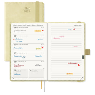 POPRUN 2026-2027 Academic Planner Beige