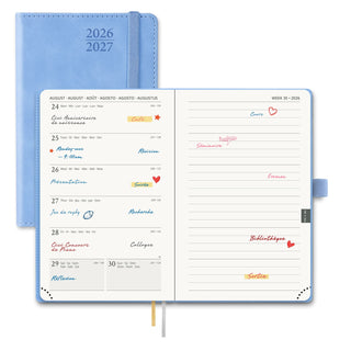 POPRUN 2026-2027 Academic Planner Cerulean Blue