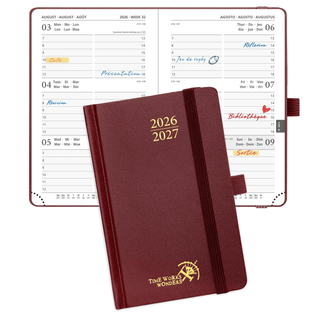 POPRUN 2026-2027 Academic Planner Burgundy