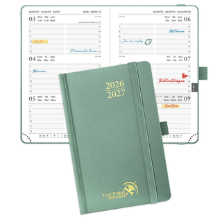 POPRUN 2026-2027 Academic Planner Midnight Green