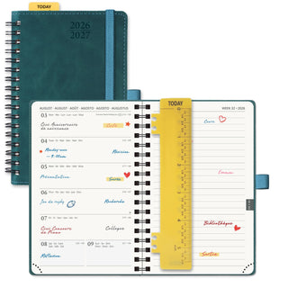 POPRUN 2026-2027 Academic Planner Petrol Green