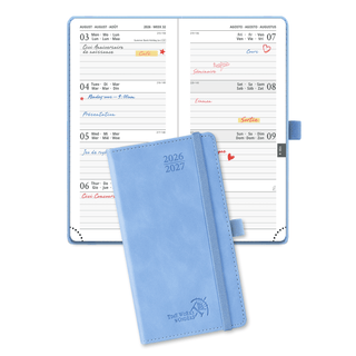 POPRUN 2026-2027 Academic Planner Cerulean Blue