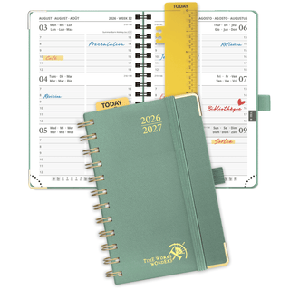 POPRUN 2026-2027 Academic Planner Midnight Green