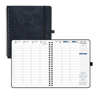 POPRUN 2026 Weekly Planner Black