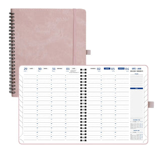POPRUN 2026 Weekly Planner Pink