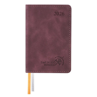 POPRUN 2026 Weekly and Monthly Planner Claret