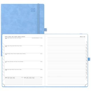 POPRUN 2025-2026 Academic Planner Cyan Blue