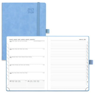 POPRUN 2025-2026 Academic Planner Cyan Blue
